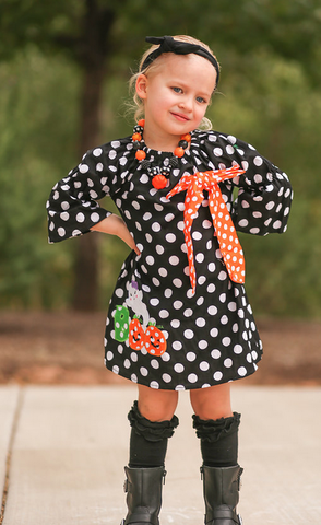 Black Polka BOO Dress