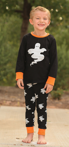 Black Ghost Boy Pajamas Set