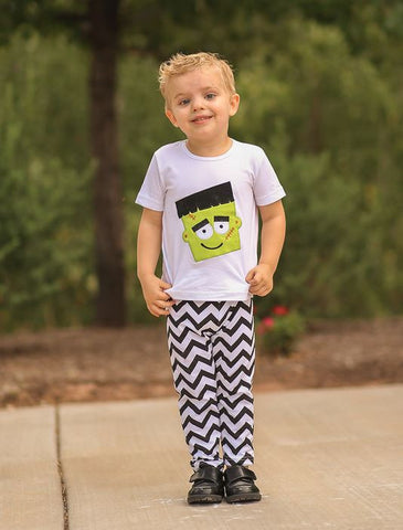 Black Chevron Frank Monster Pant Set