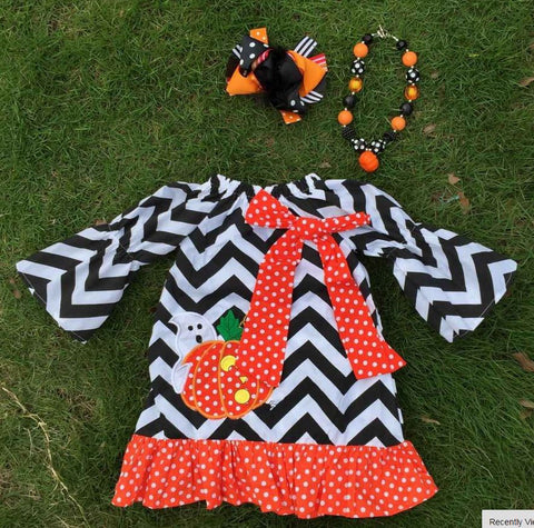 Black Chevron Ghost Dress