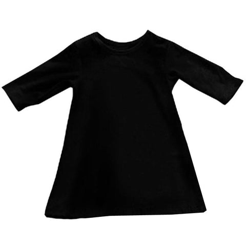 Black Short Tunic Shirt Long Sleeve