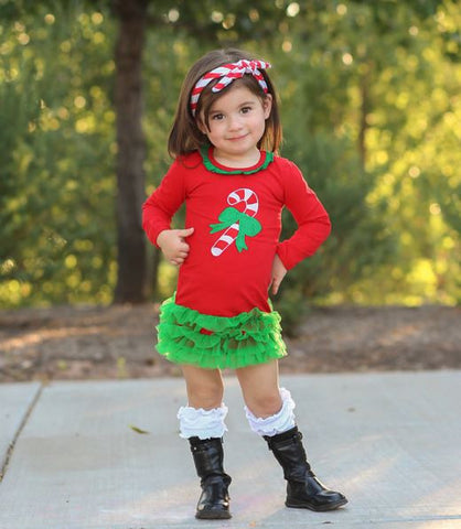 Candy Cane Green Dress