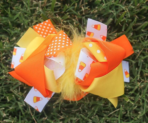 Candy Corn Bow