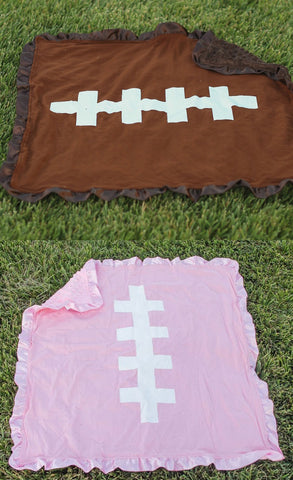 Football Minky Blanket