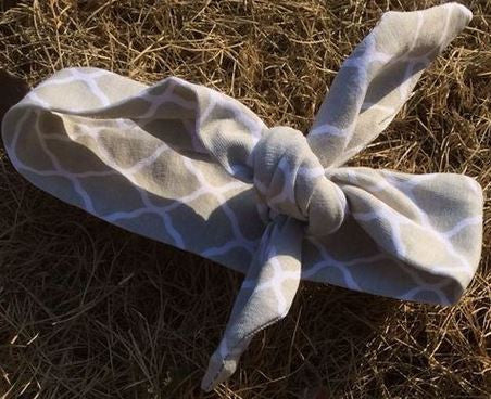 Gray Moroccan Head Wrap
