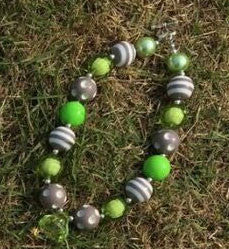 Green Gray Diamond Necklace