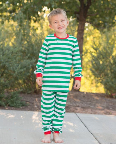 Green Stripe Pajamas