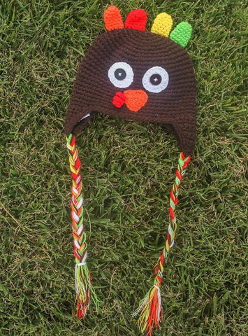 Knit Turkey Beenie Hat