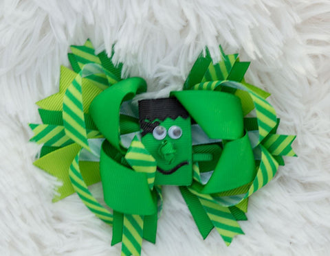 Lime Frankenstein Bow