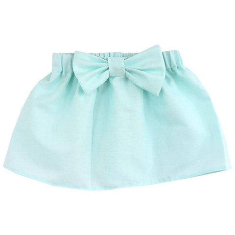 Mint Blue Skirt Bow