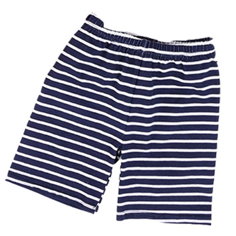 Navy Blue Stripe Shorts Boy