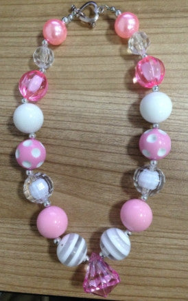 Pink Diamond Gumball Necklace