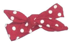 Red Polka Head Wrap Headband