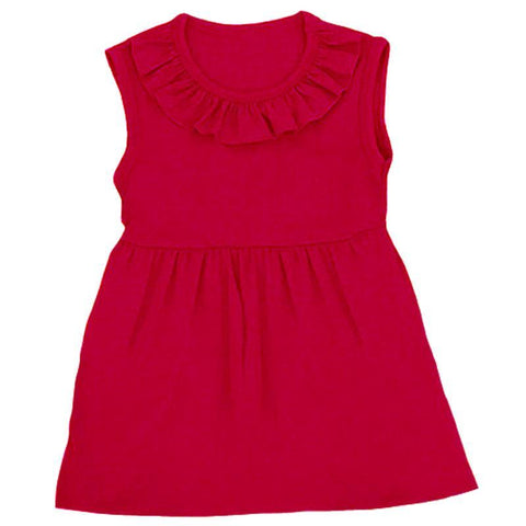 Red Ruffle Shirt Short Sleeve