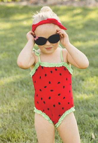 Red Watermelon One Piece Swimsuit