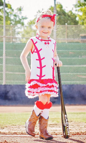 Red White Baseball Dress