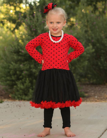 Toddler Lady Bug Polka Costume