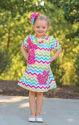 Easter Chevron Bunny Dress