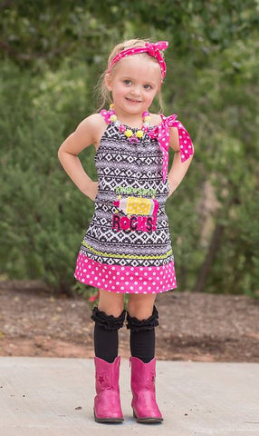 Kindergarten Rocks Polka Dress