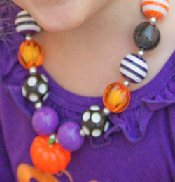 Chunky Gumball Pumpkin Necklace